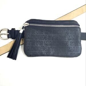 Steve Madden | Perforated Logo Adjustable Waist Belt Bag Fanny Pack